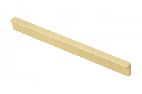 Ручка мебельная алюминиевая PILLAR 160мм/190мм, светлое брашированное золото — купить оптом и в розницу в интернет магазине GTV-Meridian.